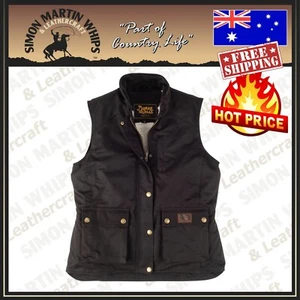 Chaleco Derwent marrón Burke & Wills para mujer - NUEVO - Imagen 1 de 4