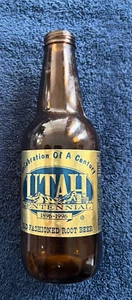 Utah ~ 100 Jahre Centennial ~ Root Beer ~ Braunglasflasche ~ 1896-1996 ~ ohne Verschluss - Bild 1 von 3