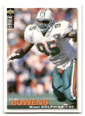 Tim Bowens 1995 Collector's Choice #249 Miami Dolphins FOOTBALL - Image 1 of 2