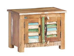 Flurbank Wakefield Holz rustikal Sitzbank Flurmöbel Garderobenbank Schuhkommode - Bild 1 von 6