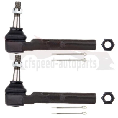 QTY(2) Front Outer Tie Rod Ends For 2005-2009 Chevrolet Uplander 1997-03 Malibu - Image 1 of 4