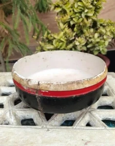 Antique Old Wooden Hand Carved Lacquer Painted Jain Holy Monk Food Alms Bowl - Picture 1 of 10