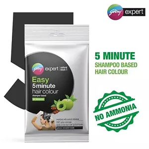 10 X Godrej Expert Easy 5 Minute Natural Hair Colour Sachet Godness Of Amla 20ml - Picture 1 of 12