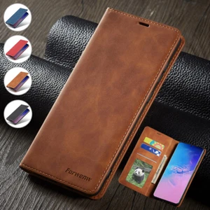 Magnetic Wallet Case Leather Flip Cover for Huawei P40/P30/P20/Mate 20 Lite Pro - Picture 1 of 25