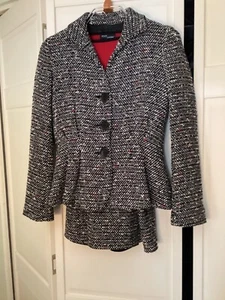 Lafayette 148 Tweed Rock Anzug Sakko 2, Rock 4 und Pullover - Bild 1 von 7