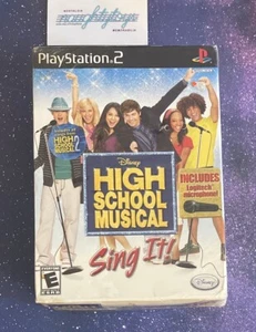 Vtg PS2 High School Musical Sing It w/ Mic Disney PlayStation 2 Brand New SEALED - Picture 1 of 9