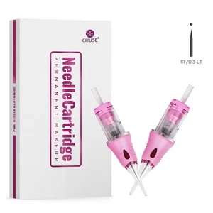 Agujas de tatuaje 1RL 0.30 maquillaje permanente trabajo en línea trazos de cabello aguja de cejas - Imagen 1 de 13