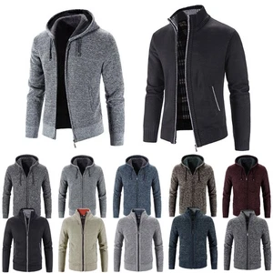 Herren Fleece Jacke Übergangsjacke Warme Sweatjacke Sweatshirt Pullover Outdoor - Bild 1 von 14