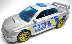 2019 MATCHBOX '07 SUBARU IMPREZA WRX MBX POLICE SILVER 1:64 DIECAST 2 7/8" CAR - Picture 1 of 6
