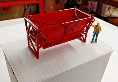 Concrete Hopper Closed Door 3D Printed In Authentic Manitowoc Red 1/50th 1/48th. - Image 1 of 4