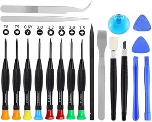 Screwdriver Set 20 Pieces Phone Repair Tool Small Magnetic Kit with Phillips... - Picture 1 of 7