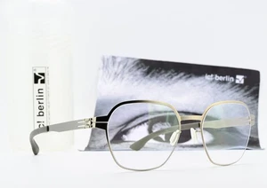 IC! BERLIN Brille Theda Bronze Seidenglanz Eckig Sechseck Leicht 51-18 M Unisex - Picture 1 of 20