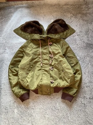 CHAQUETA BOMBER MOHAIR ESTILO JAPONÉS IF SIX WAS NINE DE COLECCIÓN MILITAR MUJER Y2K Foto 1 de 4