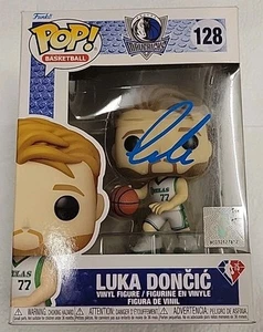 LUKA DONCIC Signed Autographed Funko Pop #128 DALLAS MAVERICKS - Picture 1 of 5