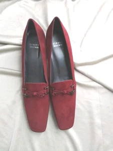 Größe 10 SS Stuart Weitzman rote Pfennigabsatz-Pumps Schuhe - Bild 1 von 5