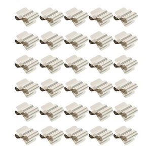 30 Pcs Solar Panel Wire Clip Mounting System Grounding Cable Clamps - Picture 1 of 11