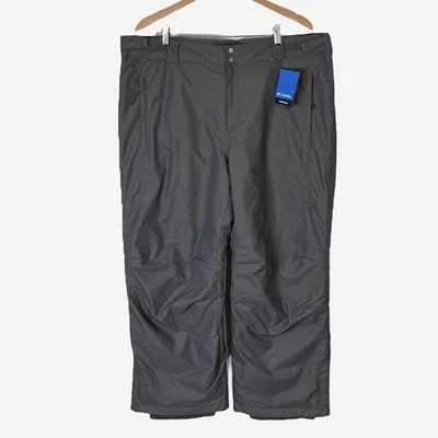 Pantalones de nieve Columbia para hombre 1X cortos Bugaboo IV Omni Tech impermeables grises WS0946 Foto 1 de 4