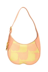 Burberry Damen "Small Chess" Strukturleder Logo Hobo Handtasche Schultertasche - Bild 1 von 7