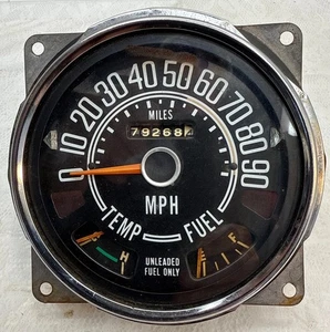 JEEP CJ 1974-80 Factory Speedometer Gauge Cluster 0-90 MPH -- CJ5 CJ7 CJ8 - Bild 1 von 6