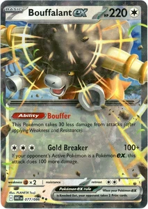 Bouffalant ex - 077/086 - Doble Raro - Llamarada Blanca - Casi Nuevo/Muy Nuevo - Pokémon - Inglés - Imagen 1 de 2