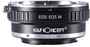 K&F Concept EOS-EOS.M Canon EF Lenses to Canon EOS M Camera Lens Mount Adapter - Picture 1 of 9