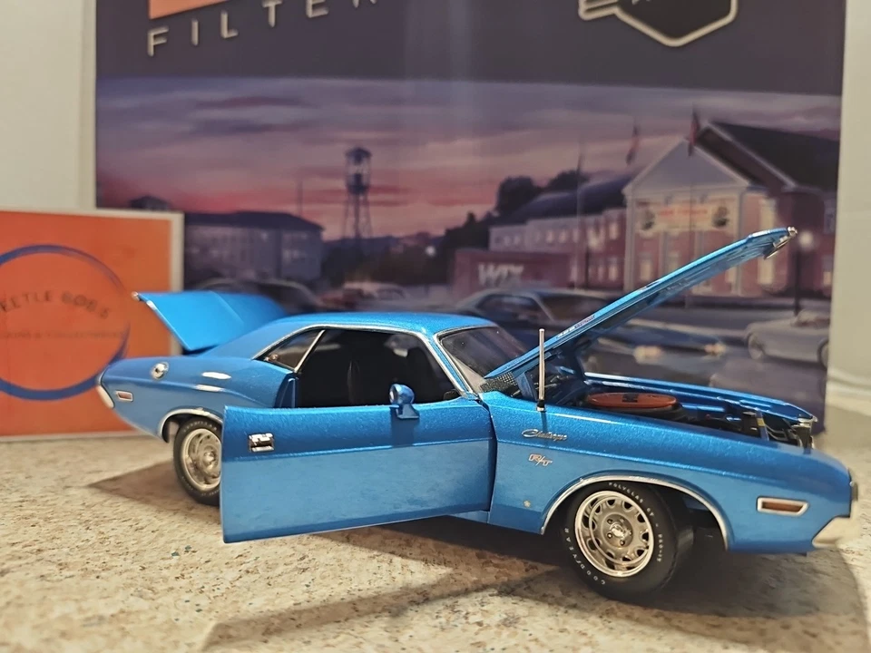 Неполный Ertl Wix 70th Ann 1970 Dodge Hemi Challenger R/T 1:24 литой 👀ЧИТАЙТЕ - Изображение 1 из 4