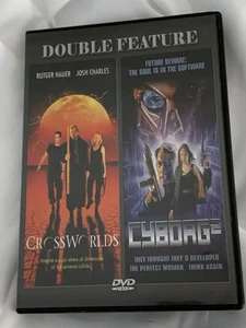 Crossworlds & Cyborg 2 (DVD, Double Feature) Rutger Hauer W/CASE/fast ship track - Picture 1 of 4