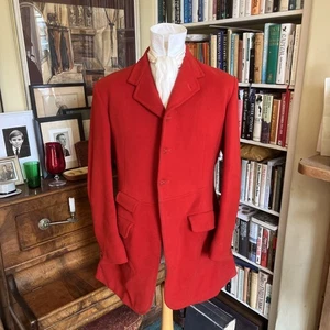 Moss Bros Red Wool Hunt Riding ‘Pink Coat’ - Picture 1 of 18