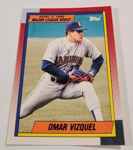 1990 Topps Debut '89 #132 Omar Vizquel Seattle Mariners - Picture 1 of 2