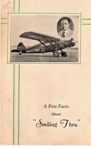 1929 Smiling Thru Aereo Lavatrice Automatica Brochure Società Newton Iowa Rara - Foto 1 di 2