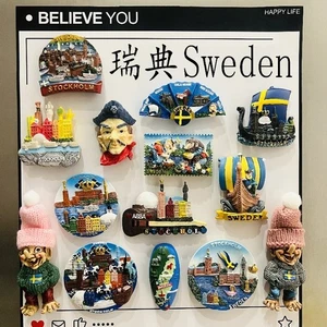 Schweiz Reise Souvenir Metall Kühlschrankmagnet - Zürich Bern Jungfrau Alpen Geschenk - Bild 1 von 28