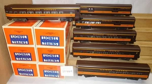 LIONEL #7220 to 7225 ILLINOIS CENTRAL IC 15'' ALUMINUM PASSENGER TRAIN 6 CAR SET - Picture 1 of 16
