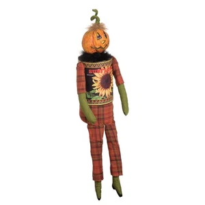 Pepin Sunflower Can Halloween Fall Harvest Art Doll Decor Decoration - Picture 1 of 3
