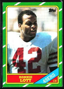 1986 Topps Ronnie Lott San Francisco 49ers #168 - Picture 1 of 2