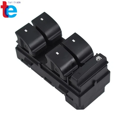 Interruptor de janela de energia frontal esquerdo compatível com GMC 2007-2013 Sierra 1500 2500 HD 3500 HD - Imagem 1 de 4