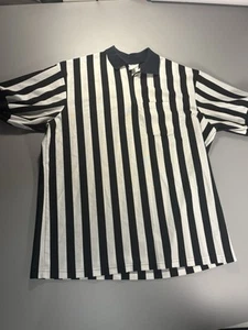 Camisa De Colección Dalco Árbitro 2XL EE. UU. Malla Tejida Gruesa Negra Blanca Desteñida - Imagen 1 de 10