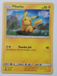 Pikachu SM183 Holo SM Promos LP English Pokemon Card - Picture 1 of 2