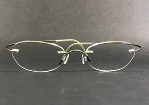 Silhouette Brille Brillengestell M6460 745 6052 hellgrün randlos oval 48-20-140 - Bild 1 von 11