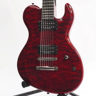 Edwards ​​E-DR-II-7st See Thru Dark Red 3.86kg Electric Guitar W/Gig Bag Used - Image 1 of 4