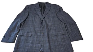 Austin Reed Blue Lambswool John Rich & Bros Two Button Men's Blazer Jacket 50R - Picture 1 of 10