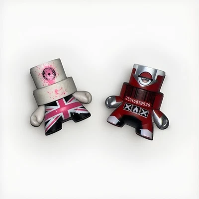 Kidrobot Fatcap LOTE DE 2 figuras de vinilo coleccionables RARAS serie 1 solo figuras  Foto 1 de 4