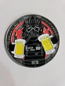 Star Wars 501st Jolly Roger Squadron rosa festa squadra cravatta pilota sfida moneta - Foto 1 di 2