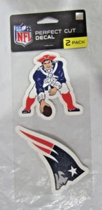 NFL New England Patriots Double Perfect Cut Decals Logo on 4"x8" by WinCraft - Bild 1 von 1