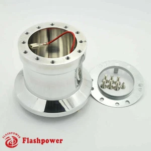Adaptador de buje de volante Flashpower kit jefe BMW 1500 1600 1800 2002 pulido - Imagen 1 de 4