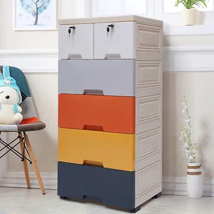 Storage Cabinet Multi-functional with 6 Drawers For Home Bedroom Living Room - Picture 1 of 18