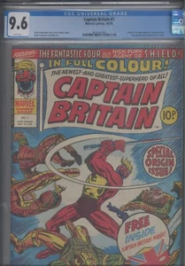 Captain Britain #1 CGC 9.6 1976 Marvel Comics Origin & 1st App Mask Included - Imagen 1 de 12