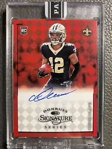 2022 DONRUSS SIGNATURE SERIES chris olave on card auto 25/25 red rc saints #DS6 - Picture 1 of 2