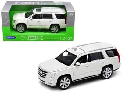 2017 Cadillac Escalade 1/27 Scale Diecast Model by Welly - WHITE w/ BOX - Image 1 of 4