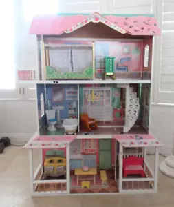 KidKraft Grand Mansion Dollhouse with Furniture Pre Owned - Picture 1 of 11