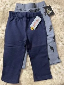 Boys Infant Toddler 2 Pair Of Fleece Sweatpants 18M NWT - Picture 1 of 2
